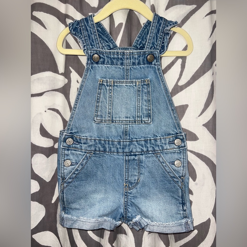 Baby Gap Ruffle Short Overalls - Picture 1 of 2